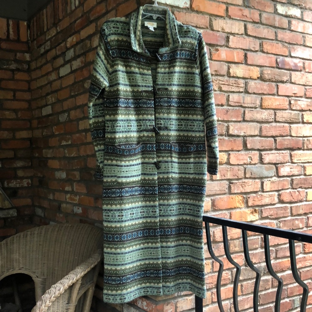 Talbots 100% Lambswool long fall cardigan sweater